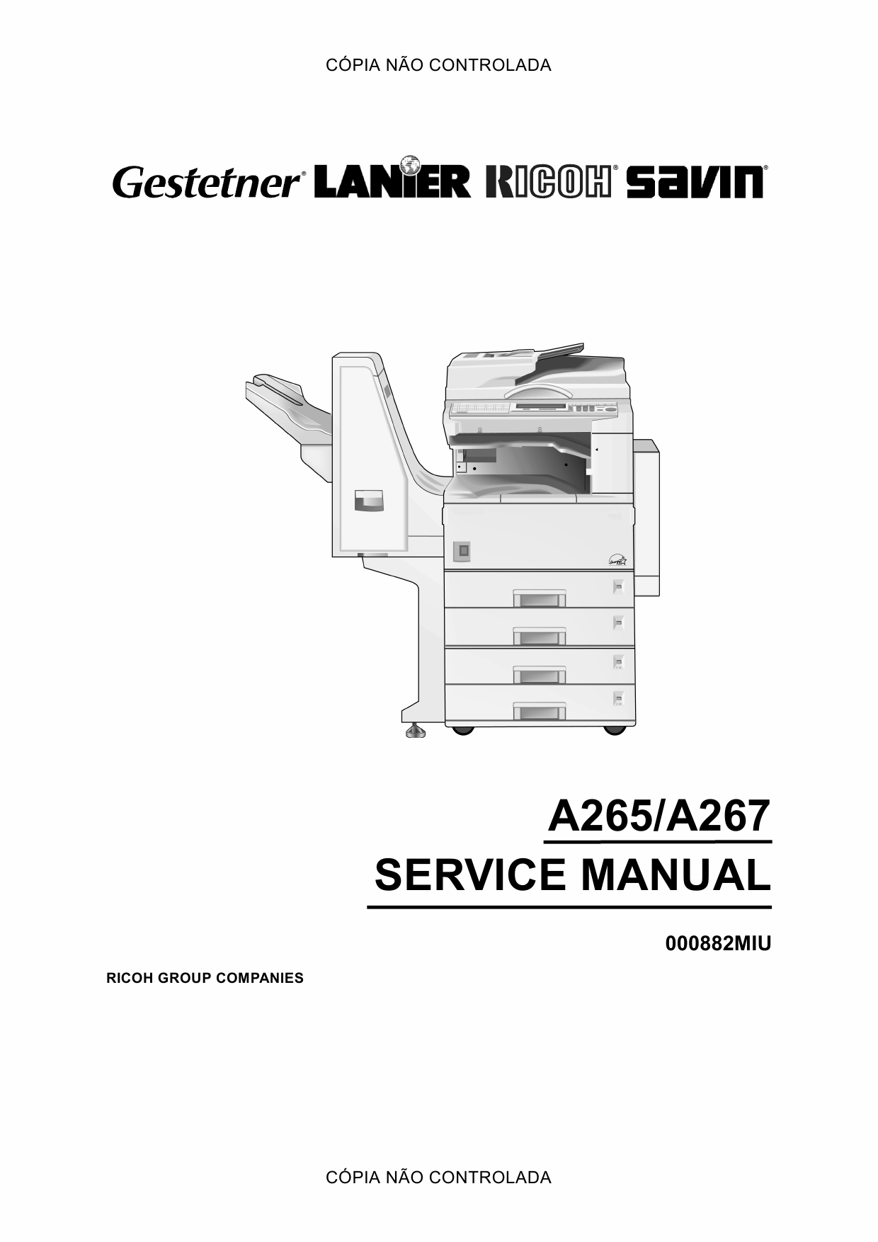 RICOH Aficio 220 270 A265 A267 Service Manual-1